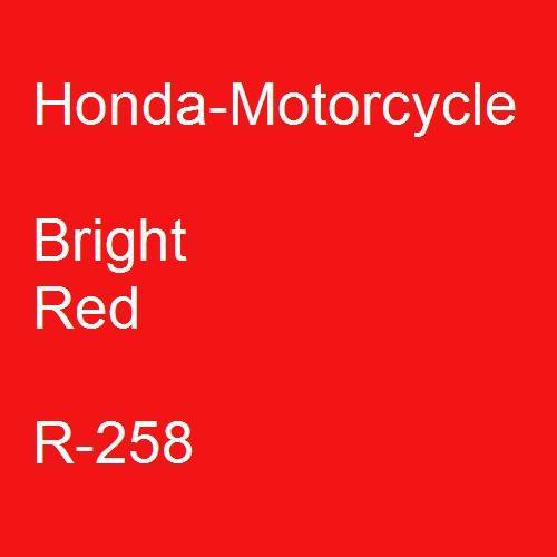 Honda-Motorcycle, Bright Red, R-258.